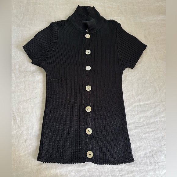 Calle Del Mar Tops - Calle Del Mar Short Sleeve Cardigan - Size Small